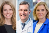 MSK researchers presenting new research at ASCO 2023, include Carol Aghajanian, MD; Ingo K. Mellinghoff, MD, FACP; and Deb Schrag, MD, MPH